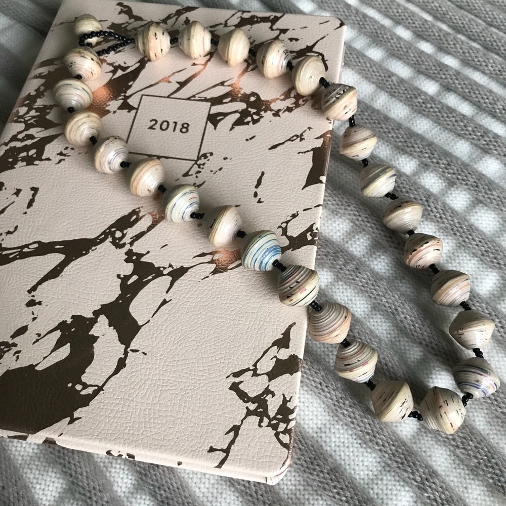 Paper Bead Necklace